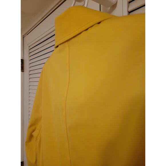 London Fog Maincoats Weatherwear Belted Trench Coat Yellow Womens Size 6 Regular - Picture 3 of 12